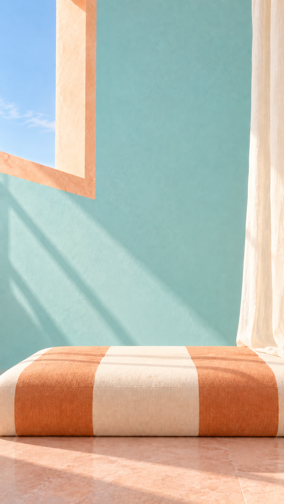 Aqua Stripe — empty background